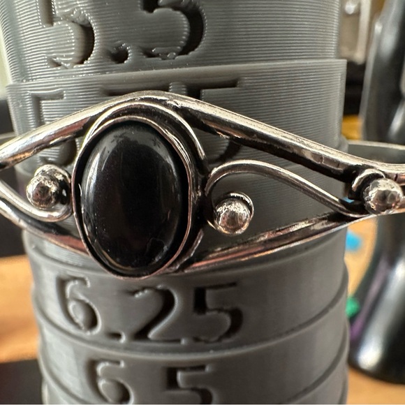 Jewelry - Black Onyx Sterling Silver Bangle